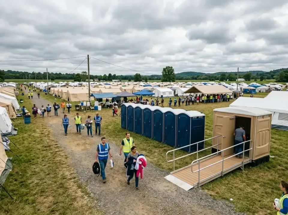 disaster-relief-camp-restrooms-010 — frequently asked questions, Dumpster & Portable Bathrooms Rental in Danville, IN